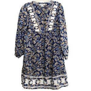 Lucky Brand cotton blend floral dress size medium.